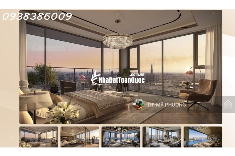 Eaton Park - bán căn 2PN - chỉ 3 tỷ 545 công chứng ngay - view pháo hoa Q.1 - Tháp A5.1x.07